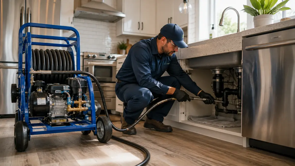 Kitchen Drain Hydro Jetting in Penngrove