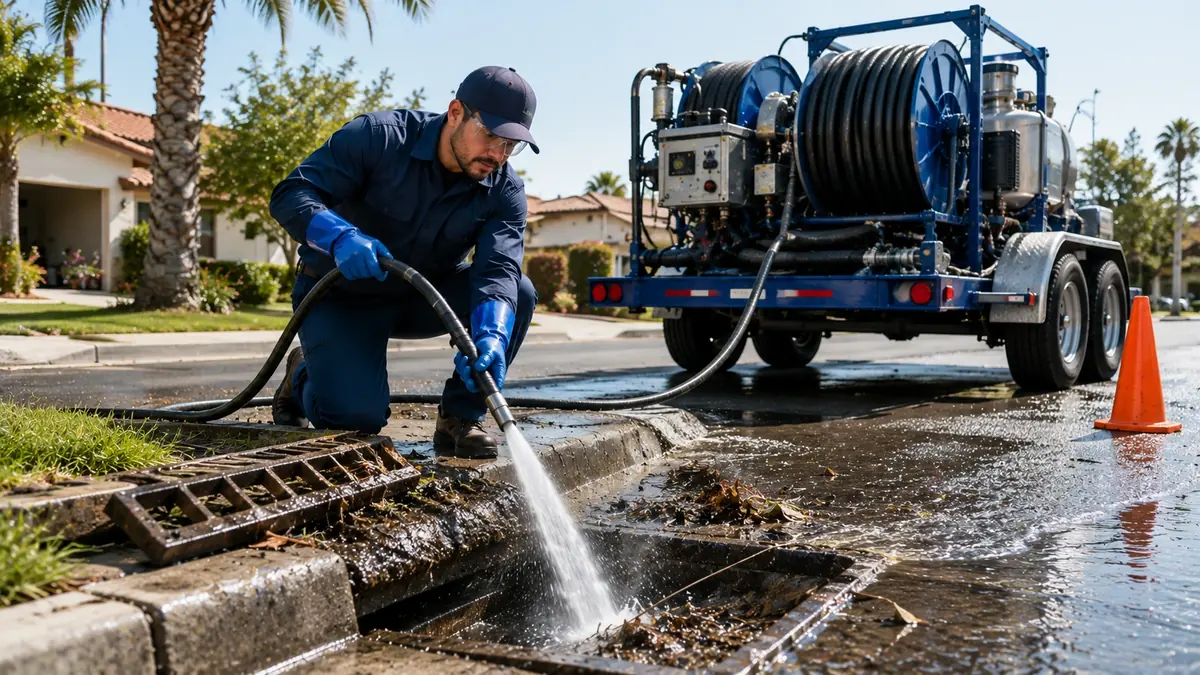 Storm Drain Hydro Jet Cleaning in Penngrove